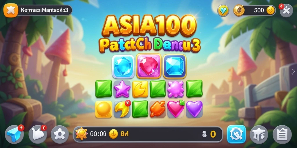 Gameplay seru ASIA100 yang penuh warna dan tantangan.