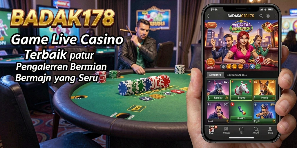 Tampilan gameplay Live Casino yang menegangkan dan interaktif.