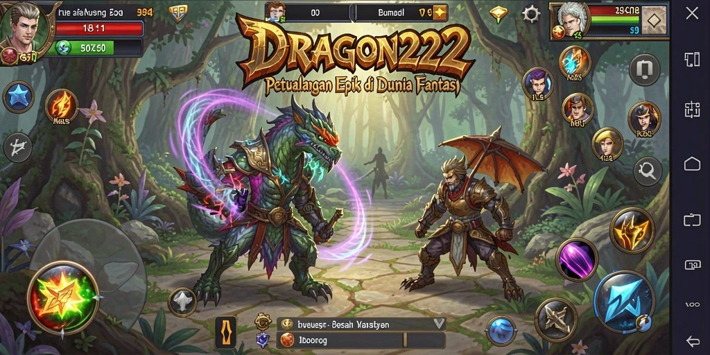 Screenshot gameplay DRAGON222 menampilkan aksi pertarungan seru dan karakter yang menarik.