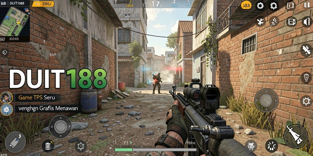 Tampilan gameplay mendebarkan dalam DUIT188, aksi seru di setiap level.