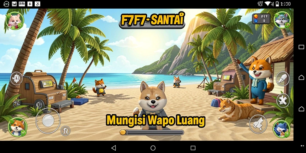 Tampilan seru dari gameplay F7F7 yang menyenangkan.