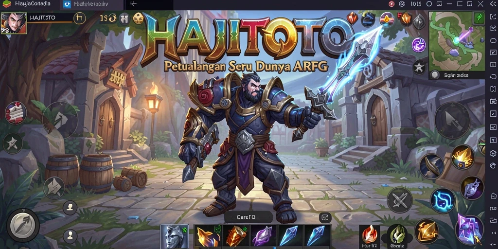 Screenshot gameplay HAJITOTO menampilkan pertempuran seru dan grafis menawan.