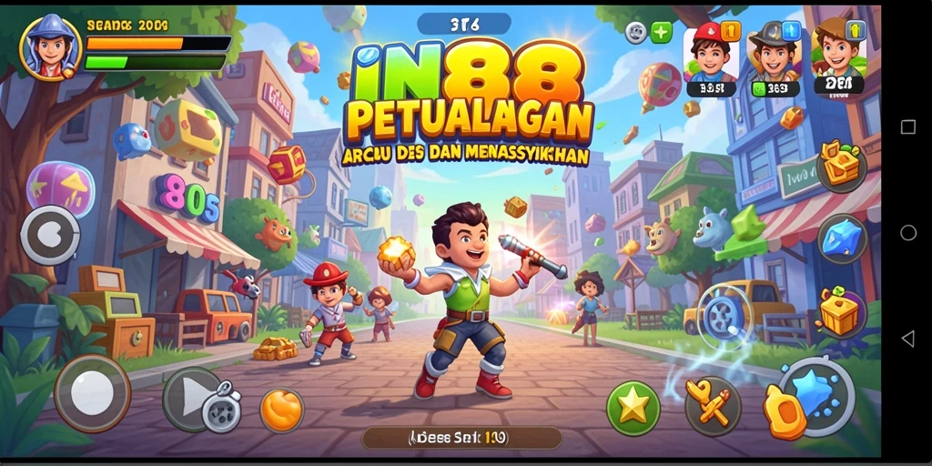 Tampilan gameplay yang mendebarkan dan menarik dari IN88.