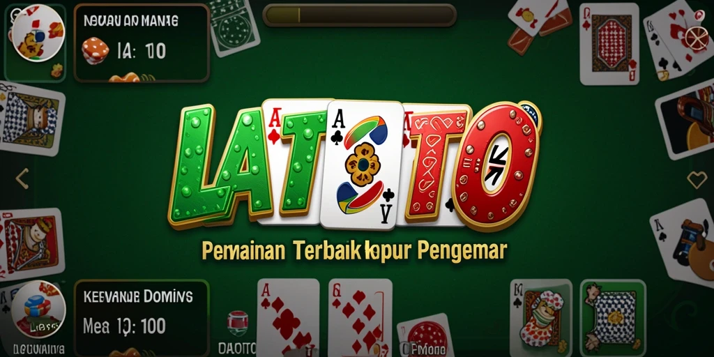 Tampilan gameplay seru dalam LATOTO, permainan Domino yang menarik.