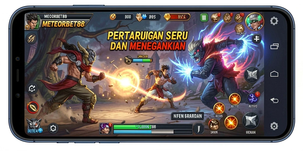 Tampilan epik pertarungan dalam METEORBET88.
