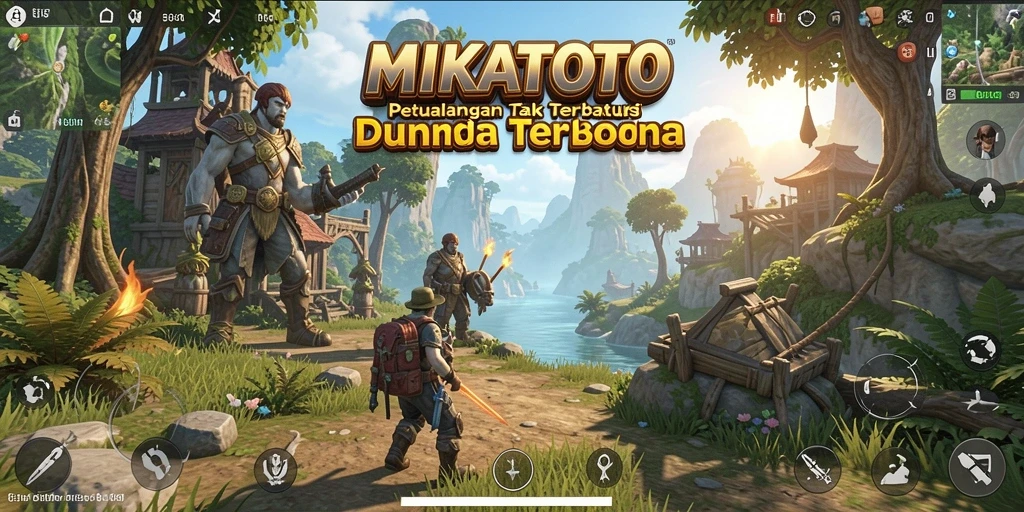 Tangkapan layar gameplay <strong>MIKATOTO</strong> menampilkan eksplorasi yang luas dan mendetail.