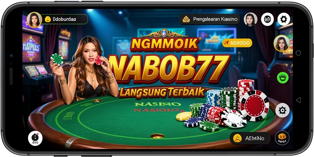 Tampilan gameplay Live Casino yang mendebarkan di NABOB77.