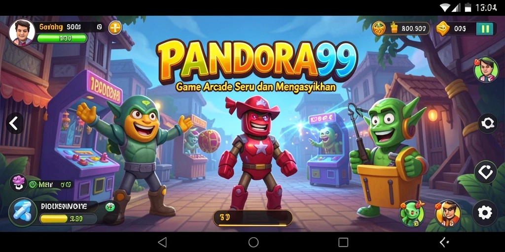 Tampilan gameplay PANDORA99 yang penuh aksi dan warna.