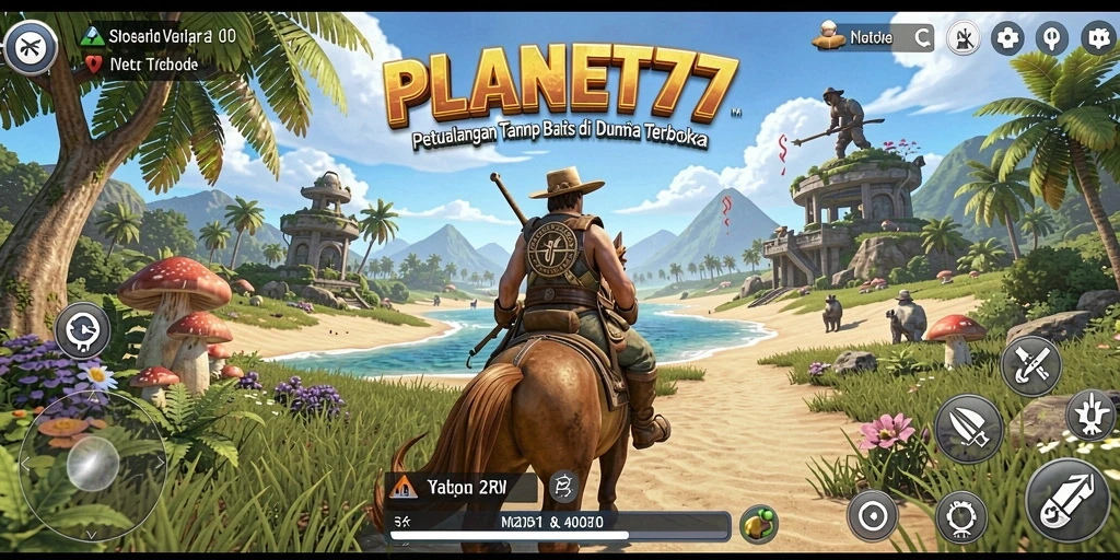 Screenshot menampilkan gameplay Open World yang mengesankan dan menakjubkan.