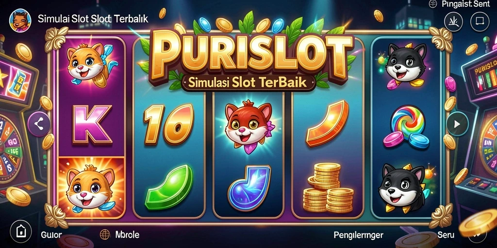 Tampilan gameplay menawan dari PURISLOT yang menghadirkan keseruan slot.
