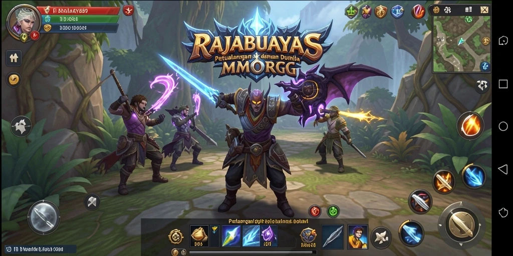 Screenshot RAJABUAYA89 menunjukkan aksi seru dalam gameplay MMORPG.