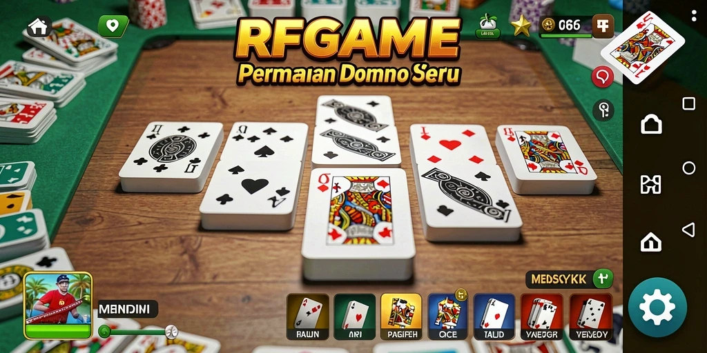 Screenshot RPGAME menampilkan momen seru permainan Domino.