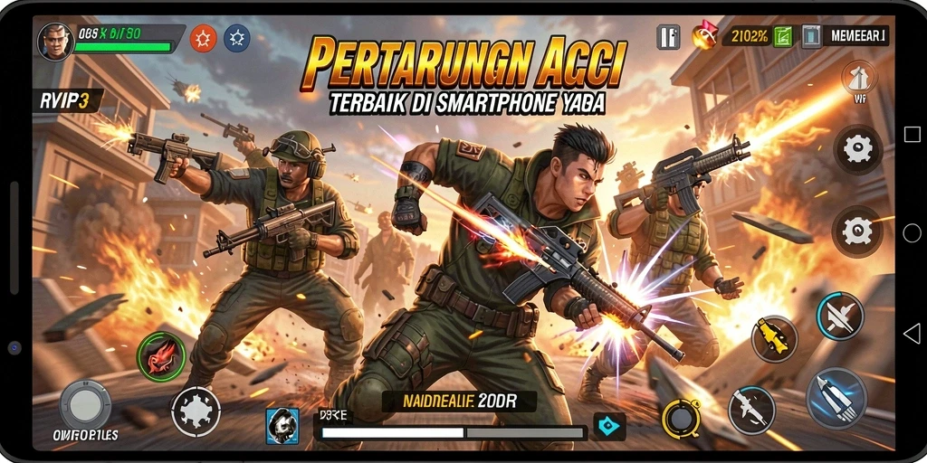Gameplay seru RVIP3 menampilkan pertarungan karakter yang epik.