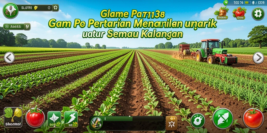 Tangkapan layar utama SLOT138 menampilkan gameplay pertanian yang menarik.