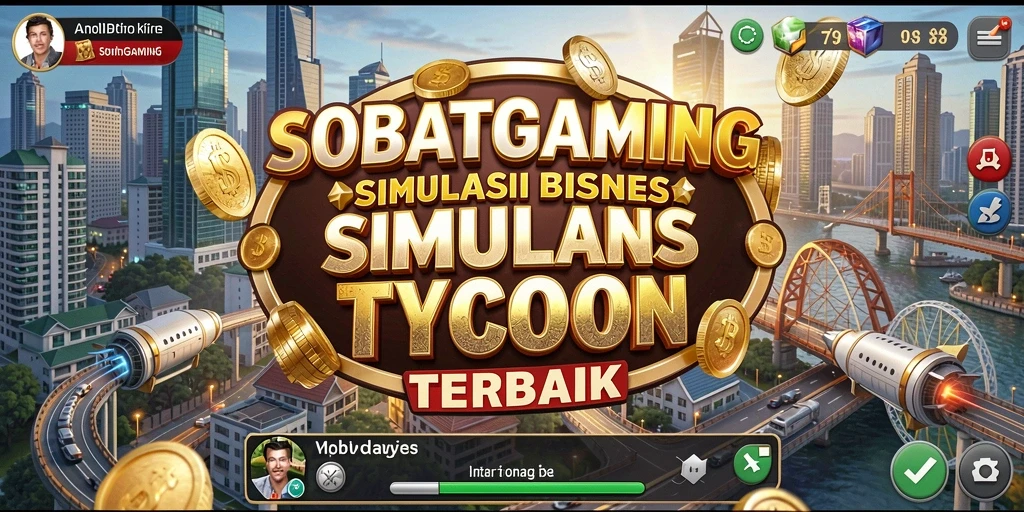 Tampilan menarik dari gameplay SOBATGAMING yang menyajikan simulasi Tycoon.