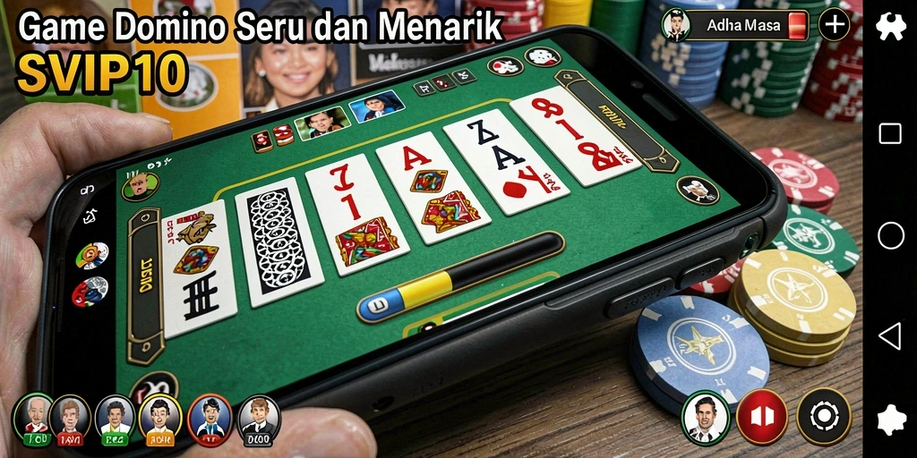 Tampilan gameplay seru dalam SVIP10 yang membawa keseruan bermain Domino.
