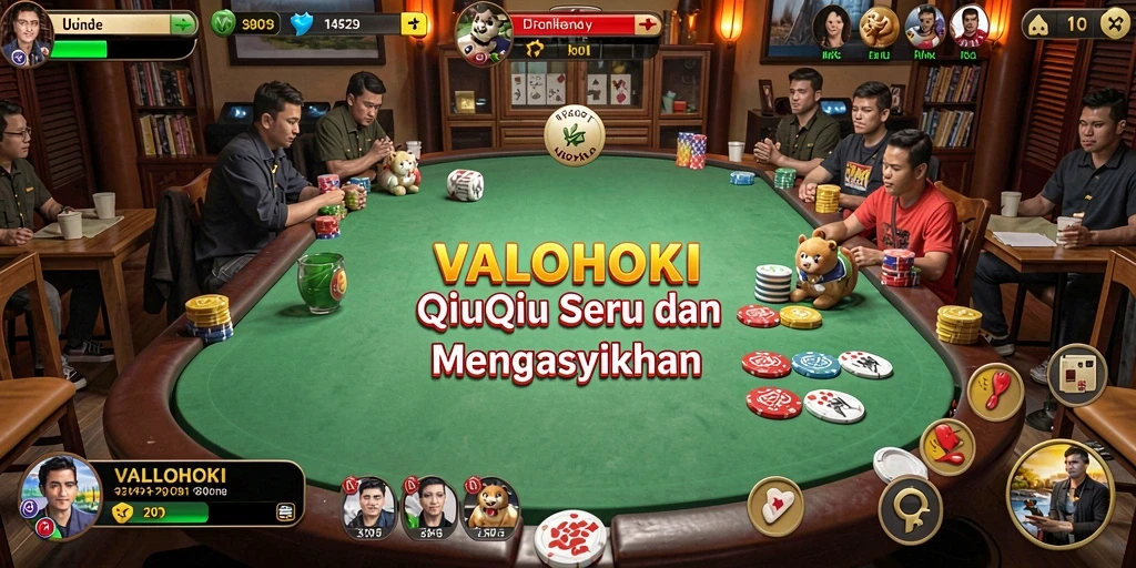Tampilan gameplay QiuQiu yang seru dan mengasyikkan.