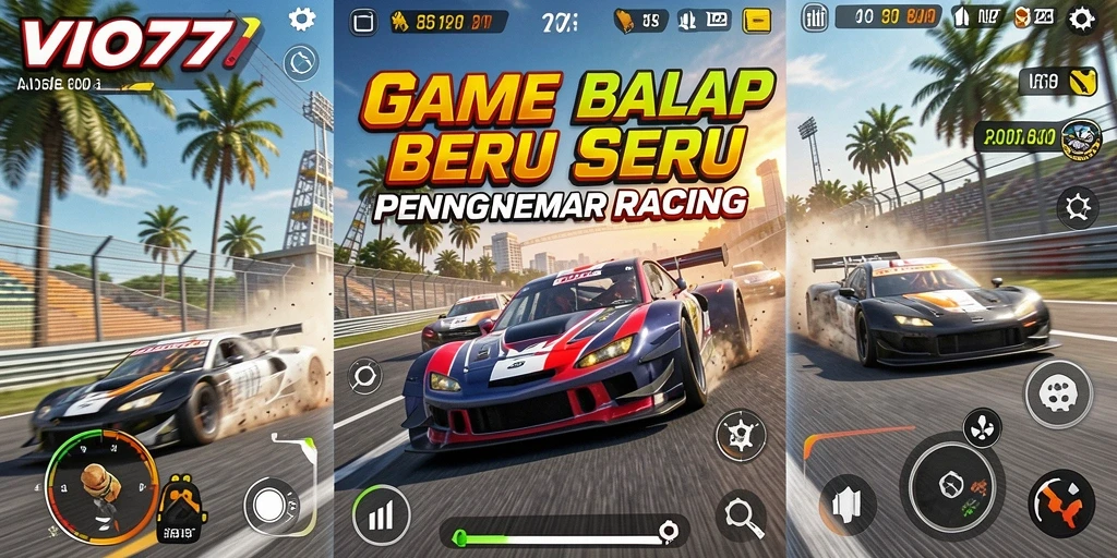 Tampilan gameplay VIO77 dengan aksi balap yang seru.