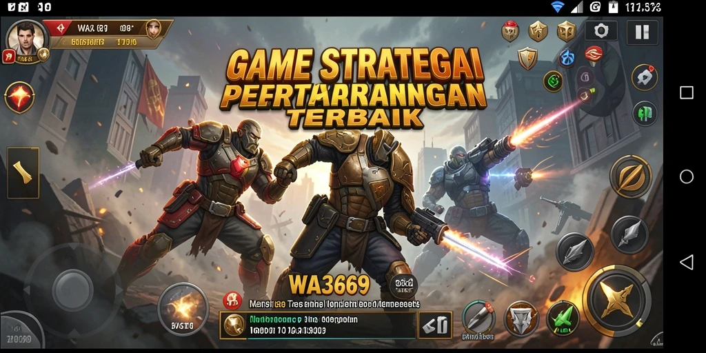 Tangkapan layar gameplay WA369 menunjukkan pertempuran yang seru dan strategi mendalam.